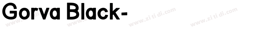 Gorva Black字体转换